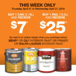 Home Depot Canada Offer Receive Up To 25 By Mail In Rebate On Paint