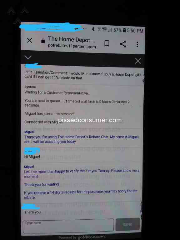 Home Depot Rebate Scam HomeDepotRebates