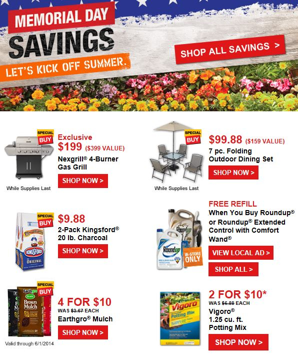 Home Depot HOT Memorial Day Savings 40 Lbs Kingsford Charcoal Only 
