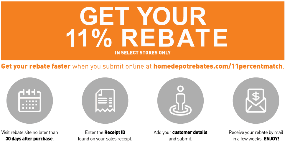 The Home Depot 11 Percent Rebate HomeDepotRebates