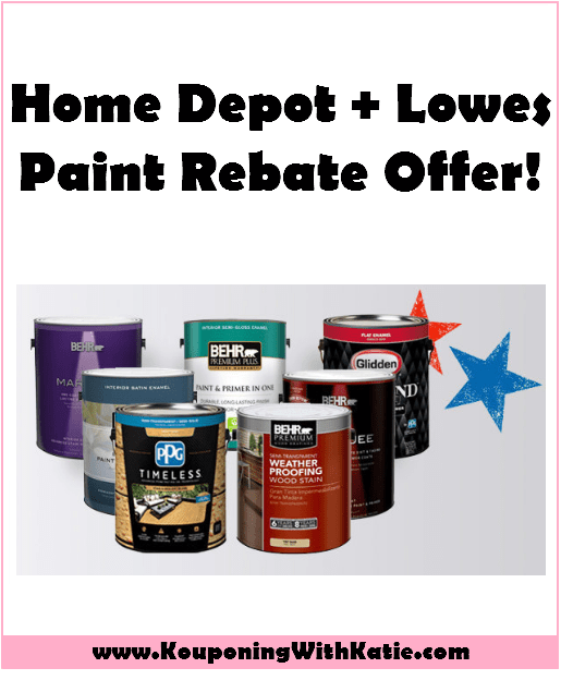 AWESOME Home Depot Or Lowes Paint Rebate Offer Lowes Paint Home 