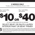 Home Depot Canada Paint Rebate Offer Buy 1 Can 3 78L And Receive 10