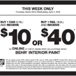 The Home Depot Canada Paint Rebate Coupons Receive Up To 40 With